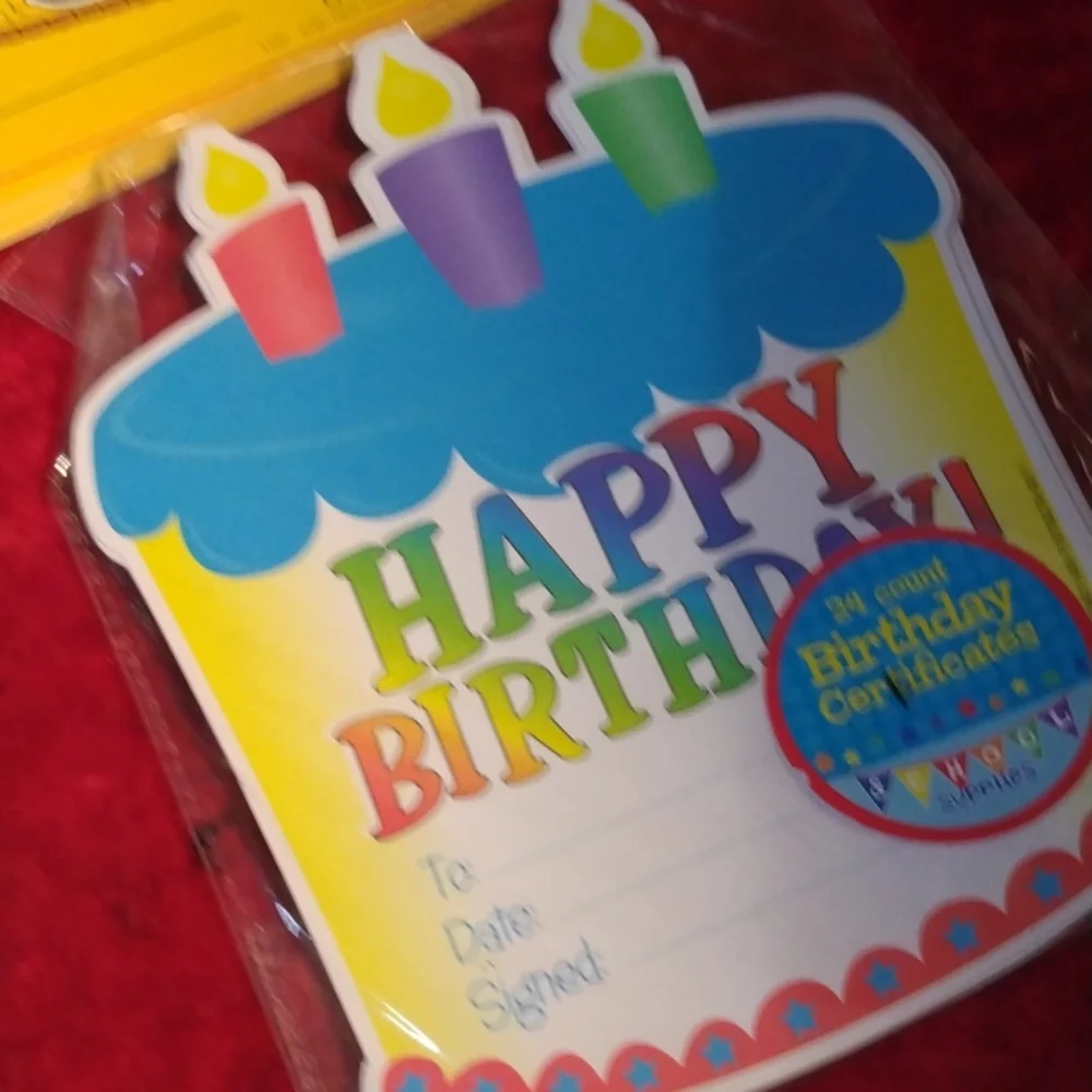 Happy birthday certificate lot!!!¡!!